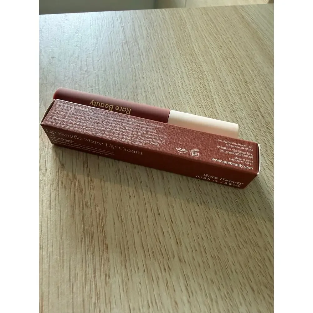 $20 Rare Beauty Lip Soufflé Matte Lip Cream Courage Full Size 3.9mL Soft Matte